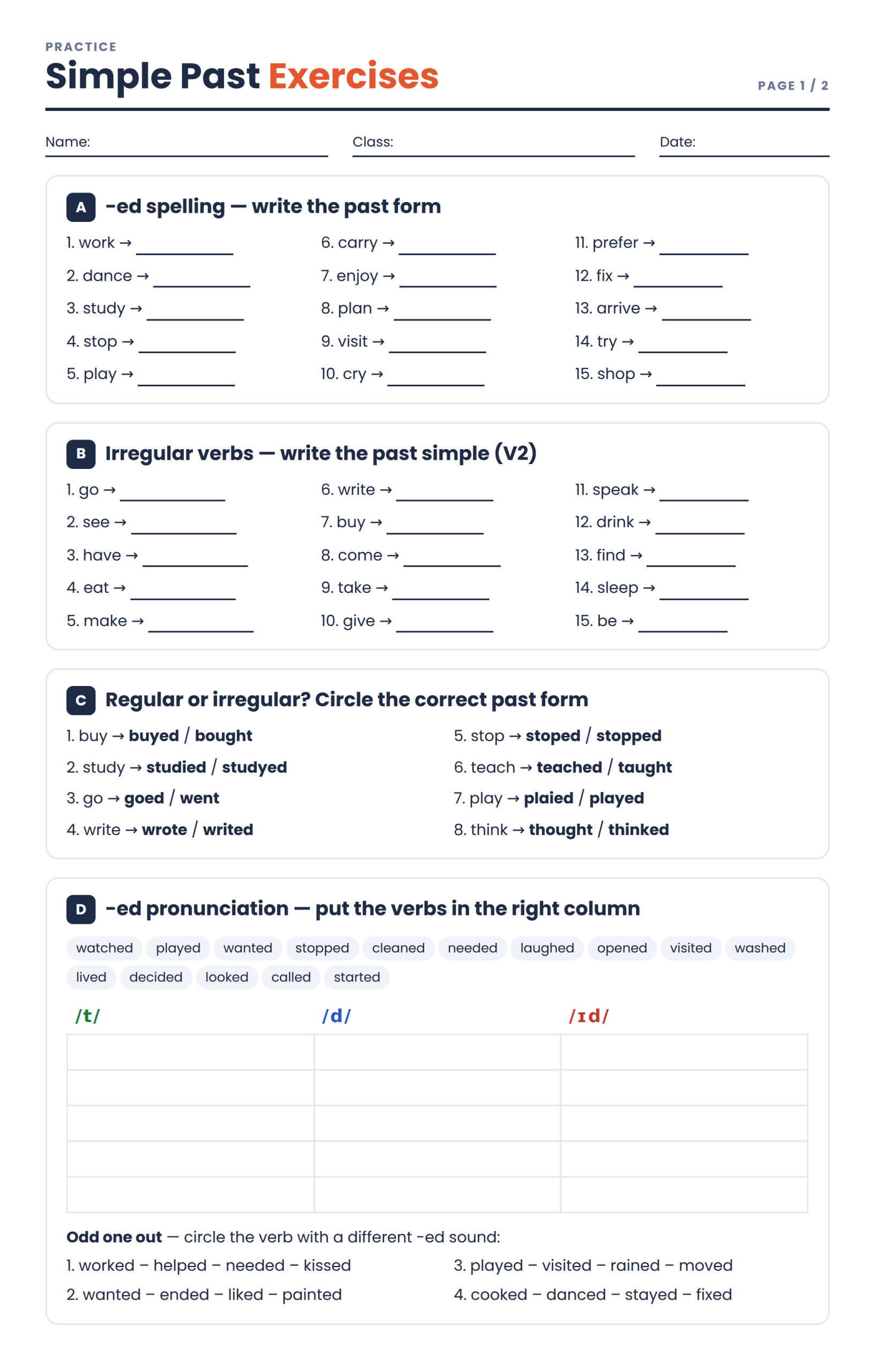 simple-past-exercises- 1
