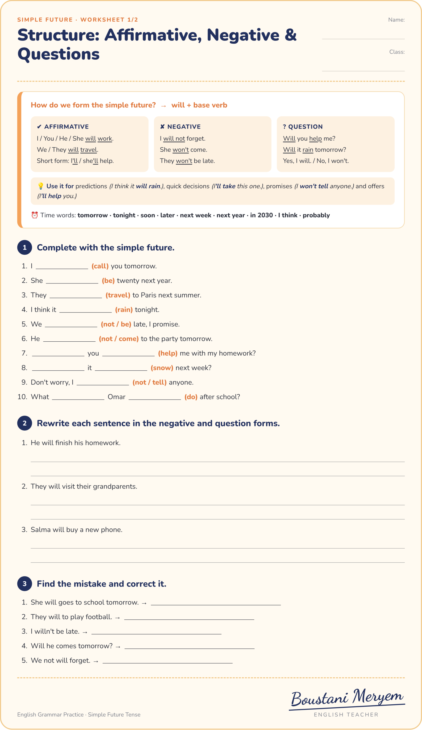 simple-future-worksheet-1-structure